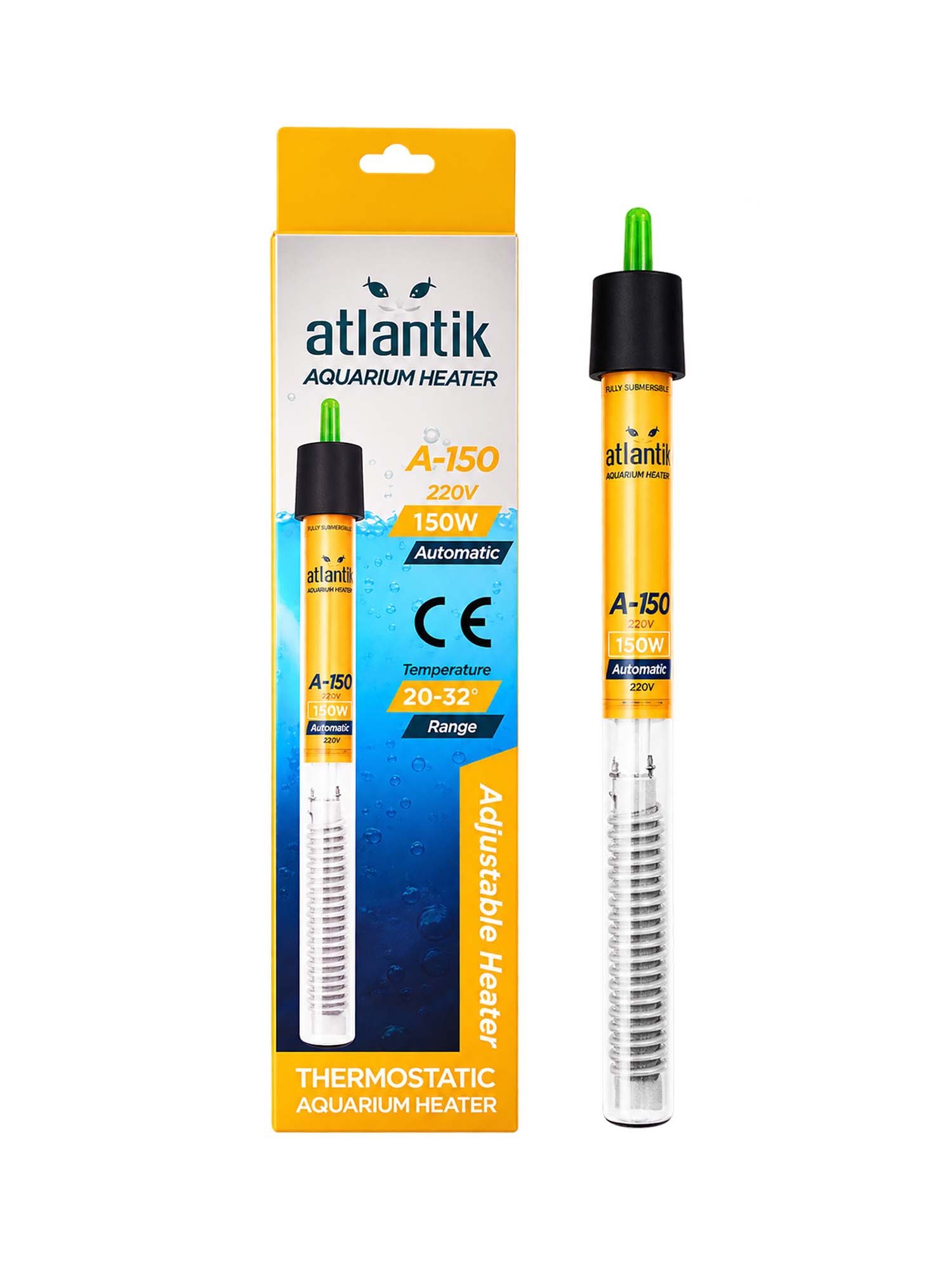 Atlantik A150 150W Akvaryum Isıtıcısı | Termostatlı